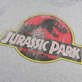 Sports Grey - Side - Jurassic Park Mens Logo Long-Sleeved T-Shirt