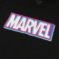 Black - Side - Marvel Mens Logo T-Shirt