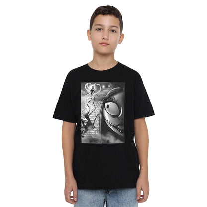 Black - Back - The Nightmare Before Christmas Childrens-Kids Sally Close Up T-Shirt