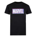 Black - Front - Marvel Mens Logo T-Shirt