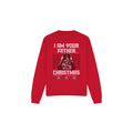 Red - Front - Star Wars Unisex Adult Father Christmas Darth Vader Fair Isle Sweatshirt