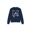 Navy - Front - Disney Unisex Adult Mickey Mouse Classic Walk Sweatshirt