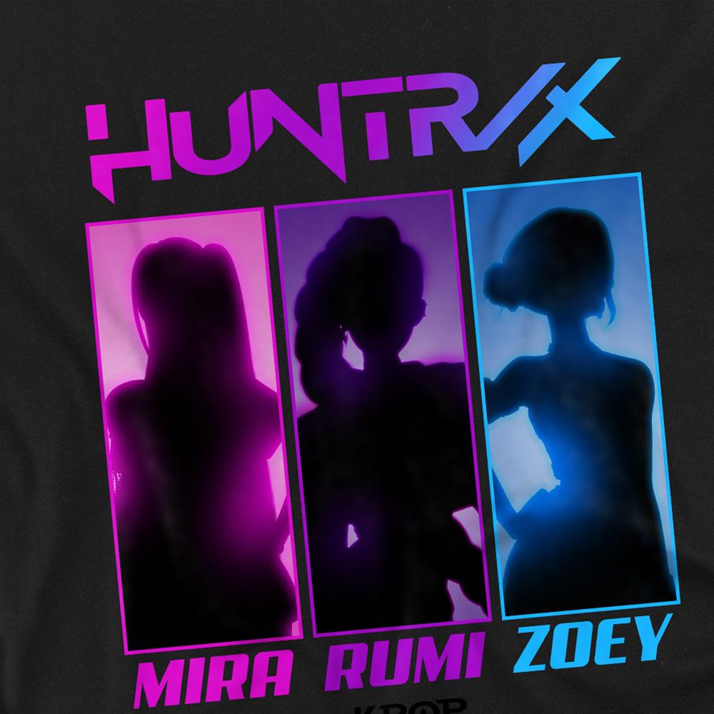 Black - Side - K-Pop Demon Hunters Childrens-Kids Huntrix Spotlight T-Shirt