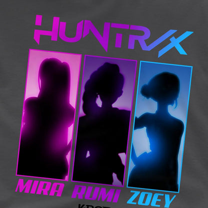 Charcoal - Side - K-Pop Demon Hunters Childrens-Kids Huntrix Spotlight T-Shirt