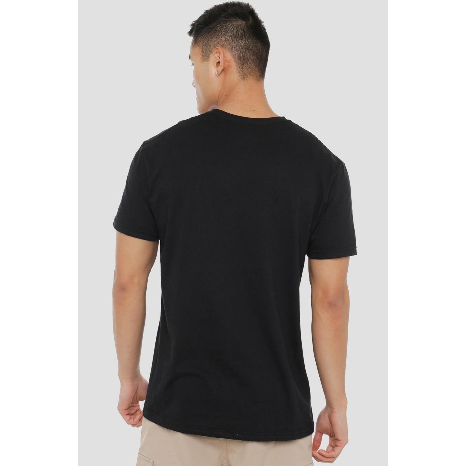 Black - Side - Star Wars Mens Jedi Obi Wan Kenobi Slash T-Shirt
