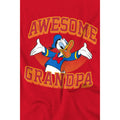 Red - Lifestyle - Disney Mens Awesome Grandpa Donald Duck T-Shirt
