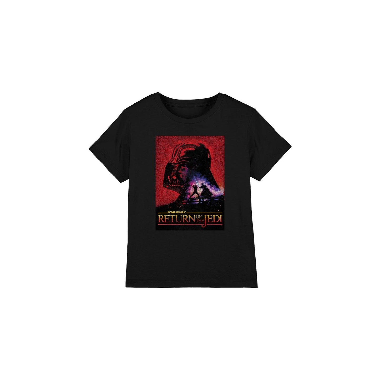 Black - Front - Star Wars Childrens-Kids Return Of The Jedi Block T-Shirt
