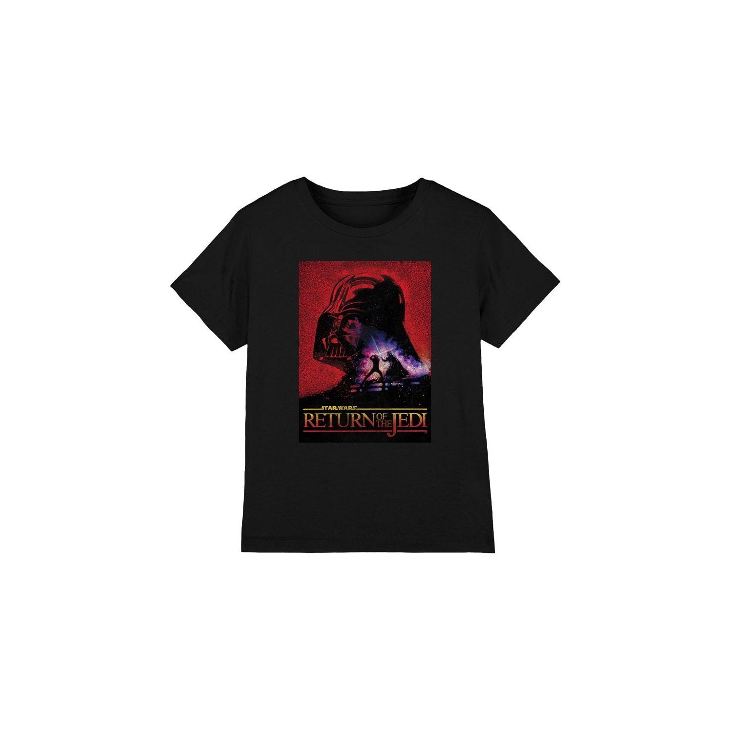 Black - Front - Star Wars Childrens-Kids Return Of The Jedi Block T-Shirt