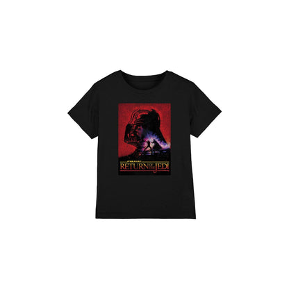 Black - Front - Star Wars Childrens-Kids Return Of The Jedi Block T-Shirt