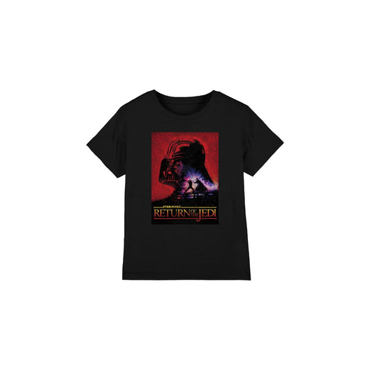Black - Front - Star Wars Childrens-Kids Return Of The Jedi Block T-Shirt