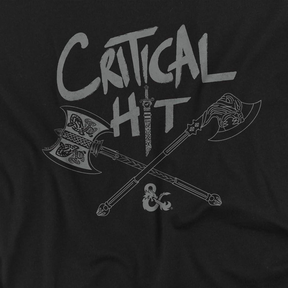Black - Pack Shot - Dungeons & Dragons Mens Critical Hit Doodle T-Shirt