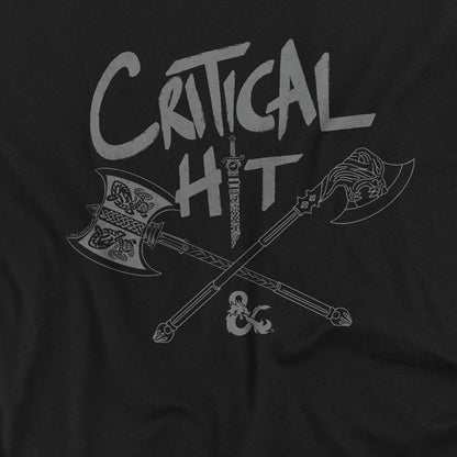 Black - Pack Shot - Dungeons & Dragons Mens Critical Hit Doodle T-Shirt