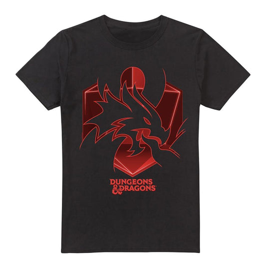 Black - Front - Dungeons & Dragons Mens Ampersand Cutout T-Shirt