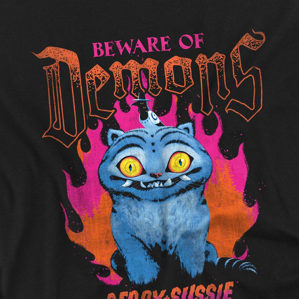 Black - Side - K-Pop Demon Hunters Childrens-Kids Band Derpy & Sussie T-Shirt