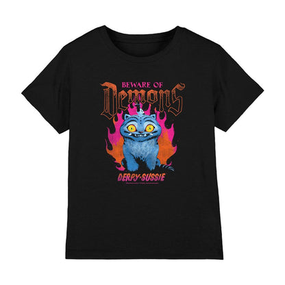 Black - Front - K-Pop Demon Hunters Childrens-Kids Band Derpy & Sussie T-Shirt