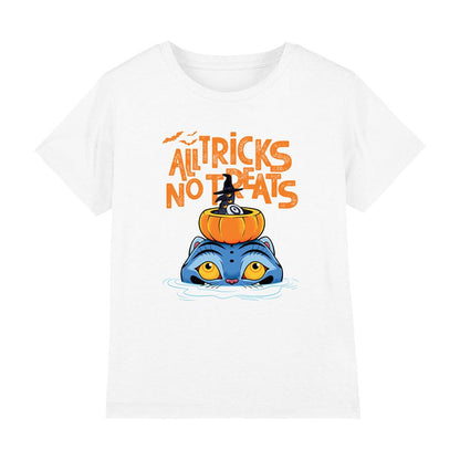 White - Front - K-Pop Demon Hunters Childrens-Kids All Tricks Derpy & Sussie Halloween T-Shirt