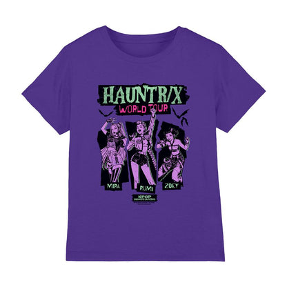 Purple - Front - K-Pop Demon Hunters Childrens-Kids World Tour Scrapbook T-Shirt