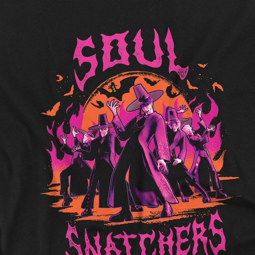 Black - Side - K-Pop Demon Hunters Childrens-Kids Soul Snatchers Saja Boys T-Shirt