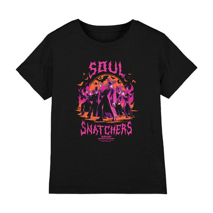 Black - Front - K-Pop Demon Hunters Childrens-Kids Soul Snatchers Saja Boys T-Shirt