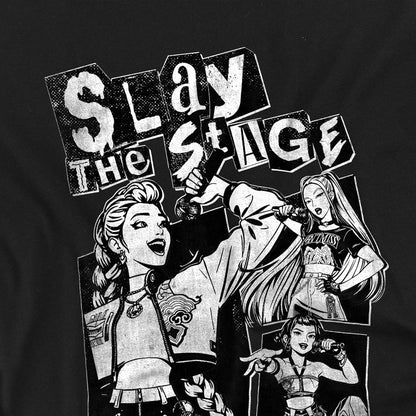 Black - Side - K-Pop Demon Hunters Childrens-Kids Huntrix Slay The Stage T-Shirt