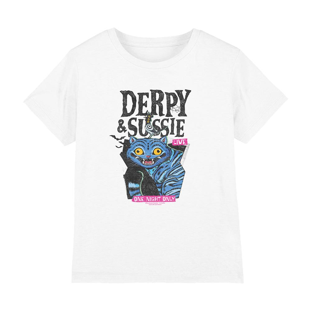 White - Front - K-Pop Demon Hunters Childrens-Kids Live Derpy & Sussie T-Shirt