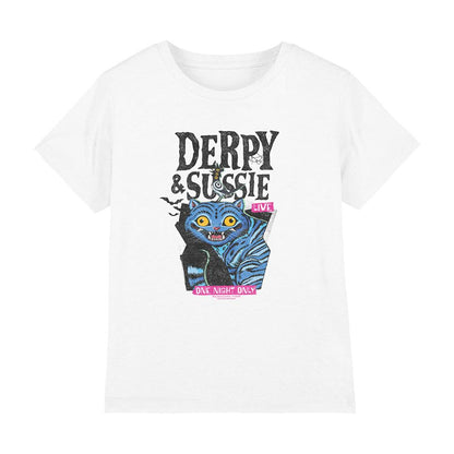 White - Front - K-Pop Demon Hunters Childrens-Kids Live Derpy & Sussie T-Shirt