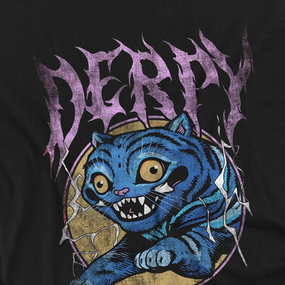 Black - Side - K-Pop Demon Hunters Childrens-Kids Rock Band Derpy Tiger T-Shirt