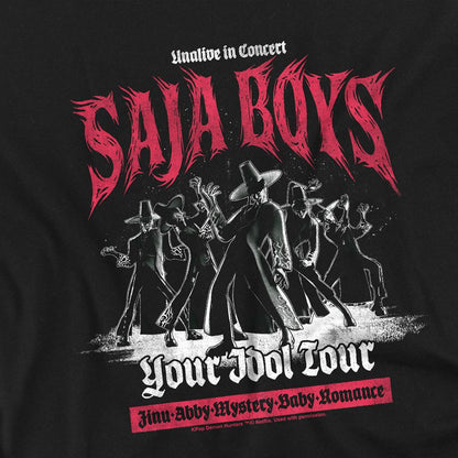 Black - Side - K-Pop Demon Hunters Childrens-Kids Band Saja Boys Mono T-Shirt