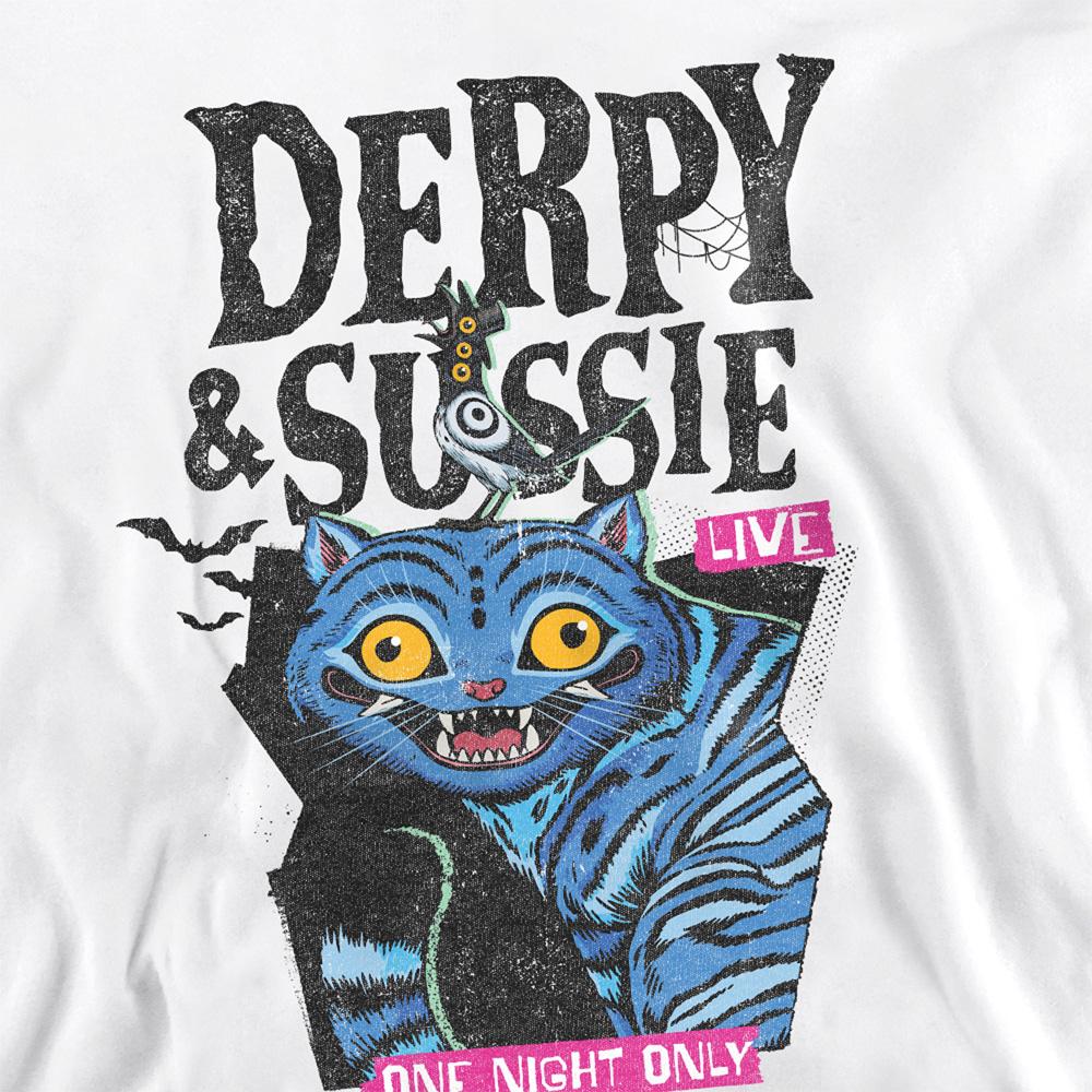 White - Side - K-Pop Demon Hunters Unisex Adult Live Derpy & Sussie Sweatshirt