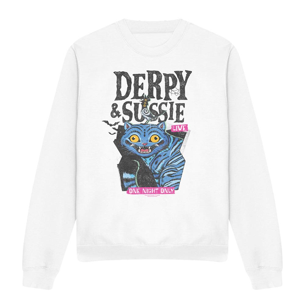 White - Front - K-Pop Demon Hunters Unisex Adult Live Derpy & Sussie Sweatshirt