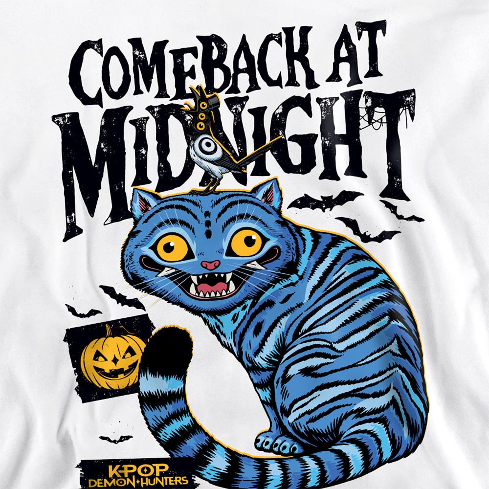 White - Side - K-Pop Demon Hunters Unisex Adult Derpy & Sussie Midnight Halloween Sweatshirt