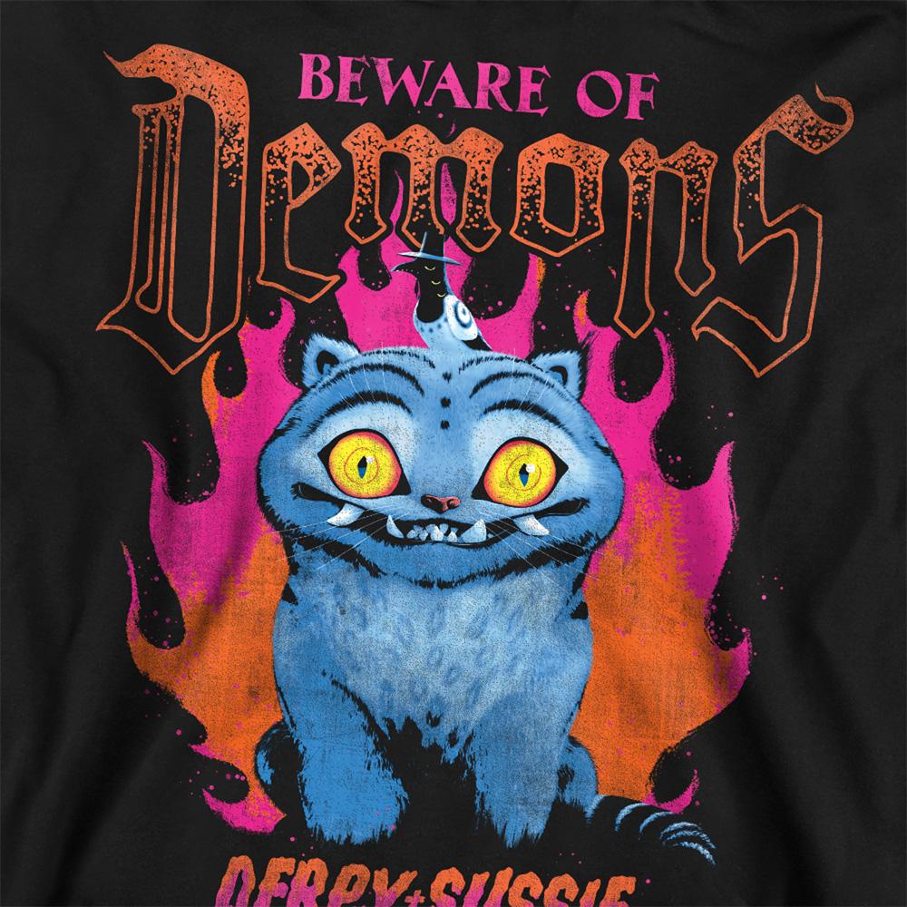 Black - Side - K-Pop Demon Hunters Unisex Adult Band Derpy & Sussie Sweatshirt