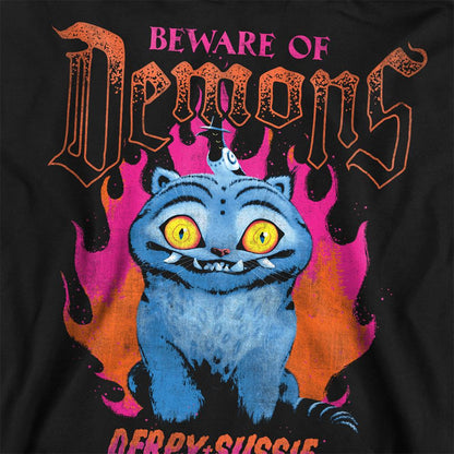 Black - Side - K-Pop Demon Hunters Unisex Adult Band Derpy & Sussie Sweatshirt