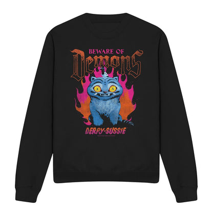 Black - Front - K-Pop Demon Hunters Unisex Adult Band Derpy & Sussie Sweatshirt