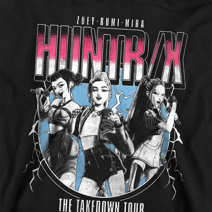 Black - Side - K-Pop Demon Hunters Unisex Adult Huntrix Takedown Tour Band Sweatshirt