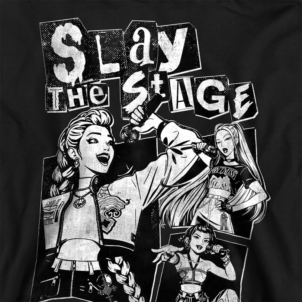 Black - Side - K-Pop Demon Hunters Unisex Adult Huntrix Slay The Stage Sweatshirt