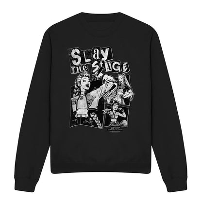 Black - Front - K-Pop Demon Hunters Unisex Adult Huntrix Slay The Stage Sweatshirt