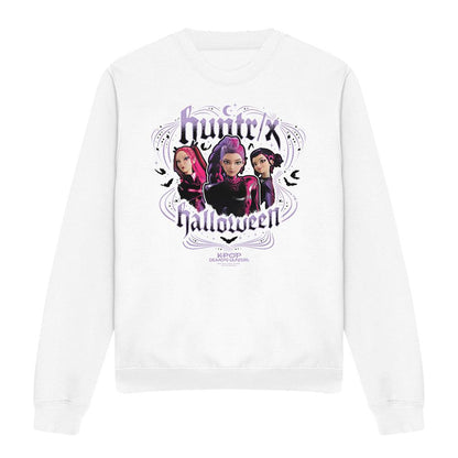 White - Front - K-Pop Demon Hunters Unisex Adult Huntrix Halloween Sweatshirt