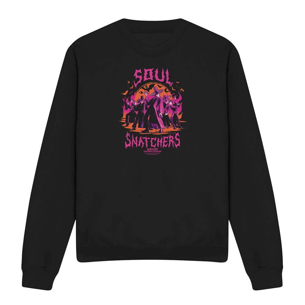 Black - Front - K-Pop Demon Hunters Unisex Adult Soul Snatchers Saja Boys Sweatshirt