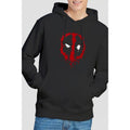 Black - Back - Marvel Mens Deadpool Painted Logo Hoodie