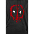 Black - Lifestyle - Marvel Mens Deadpool Painted Logo Hoodie