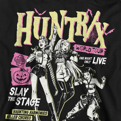 Black - Side - K-Pop Demon Hunters Unisex Adult Huntrix World Tour Punk Sweatshirt