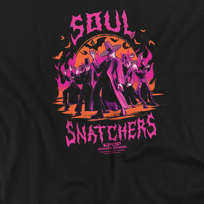 Black - Side - K-Pop Demon Hunters Unisex Adult Soul Snatchers Saja Boys T-Shirt