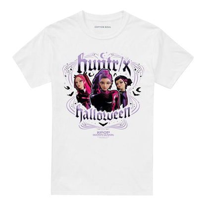 White - Front - K-Pop Demon Hunters Unisex Adult Huntrix Halloween T-Shirt