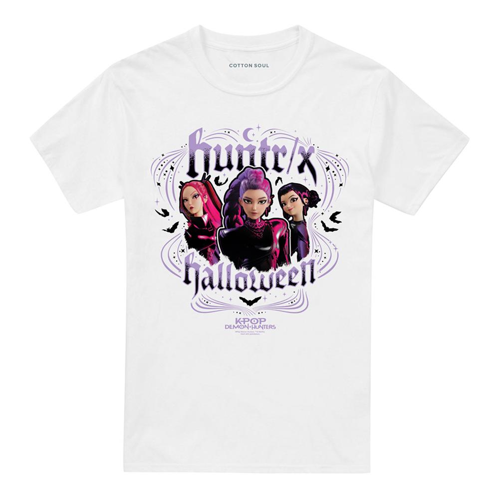 White - Front - K-Pop Demon Hunters Unisex Adult Huntrix Halloween T-Shirt