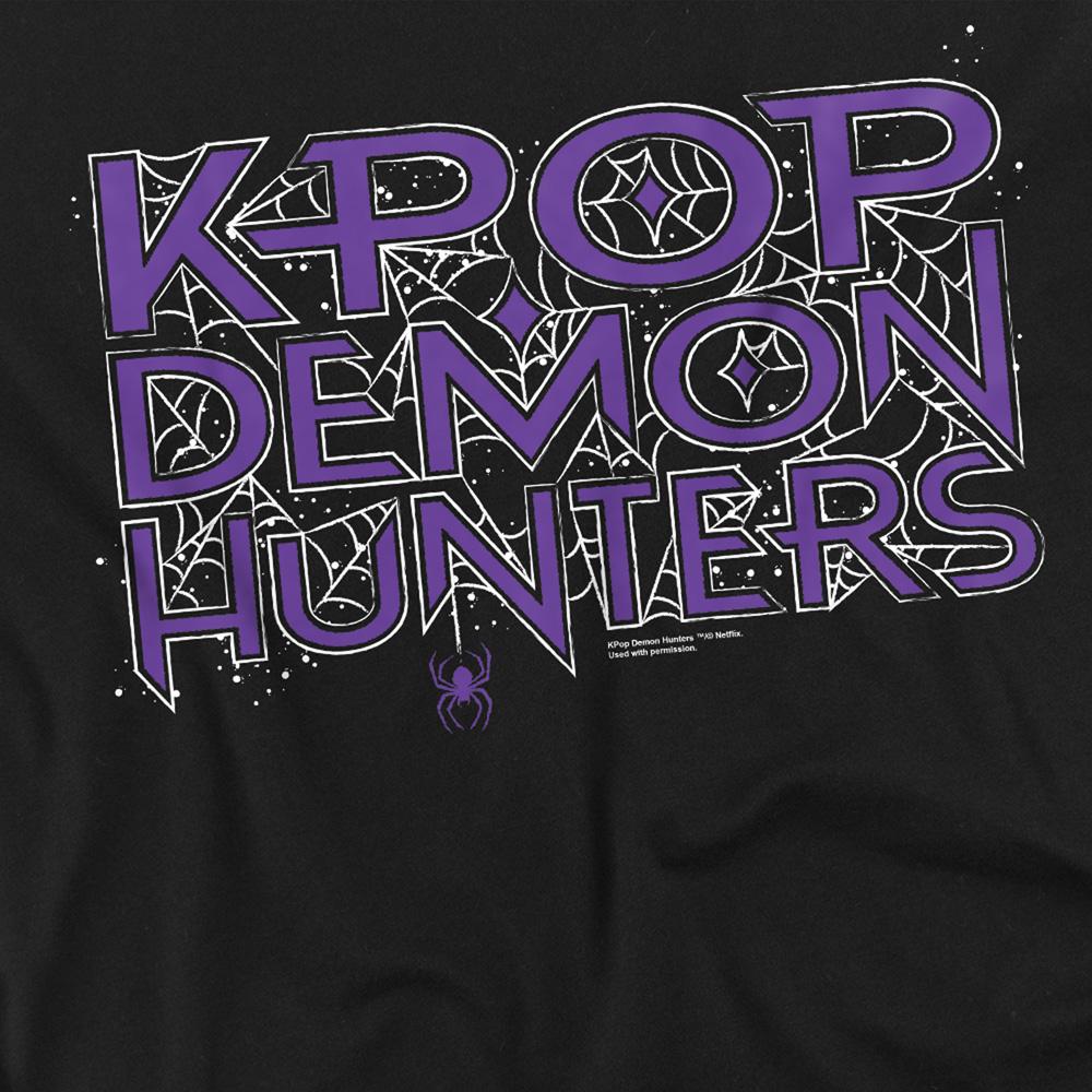 Black - Pack Shot - K-Pop Demon Hunters Unisex Adult Web Logo Halloween T-Shirt