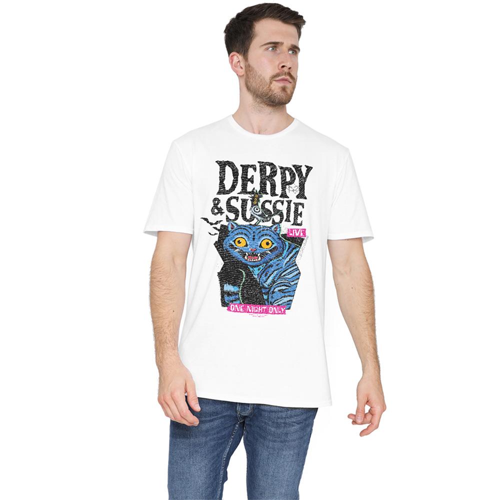 White - Side - K-Pop Demon Hunters Unisex Adult Live Derpy & Sussie T-Shirt