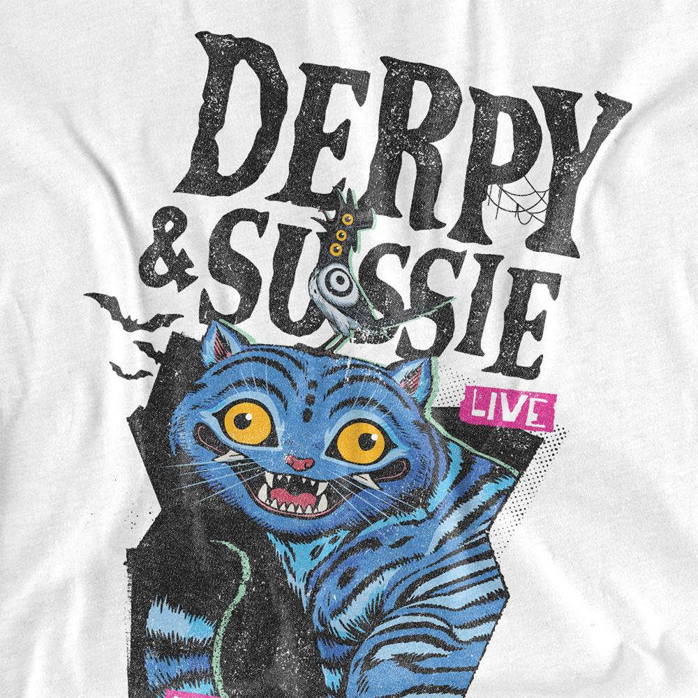 White - Pack Shot - K-Pop Demon Hunters Unisex Adult Live Derpy & Sussie T-Shirt
