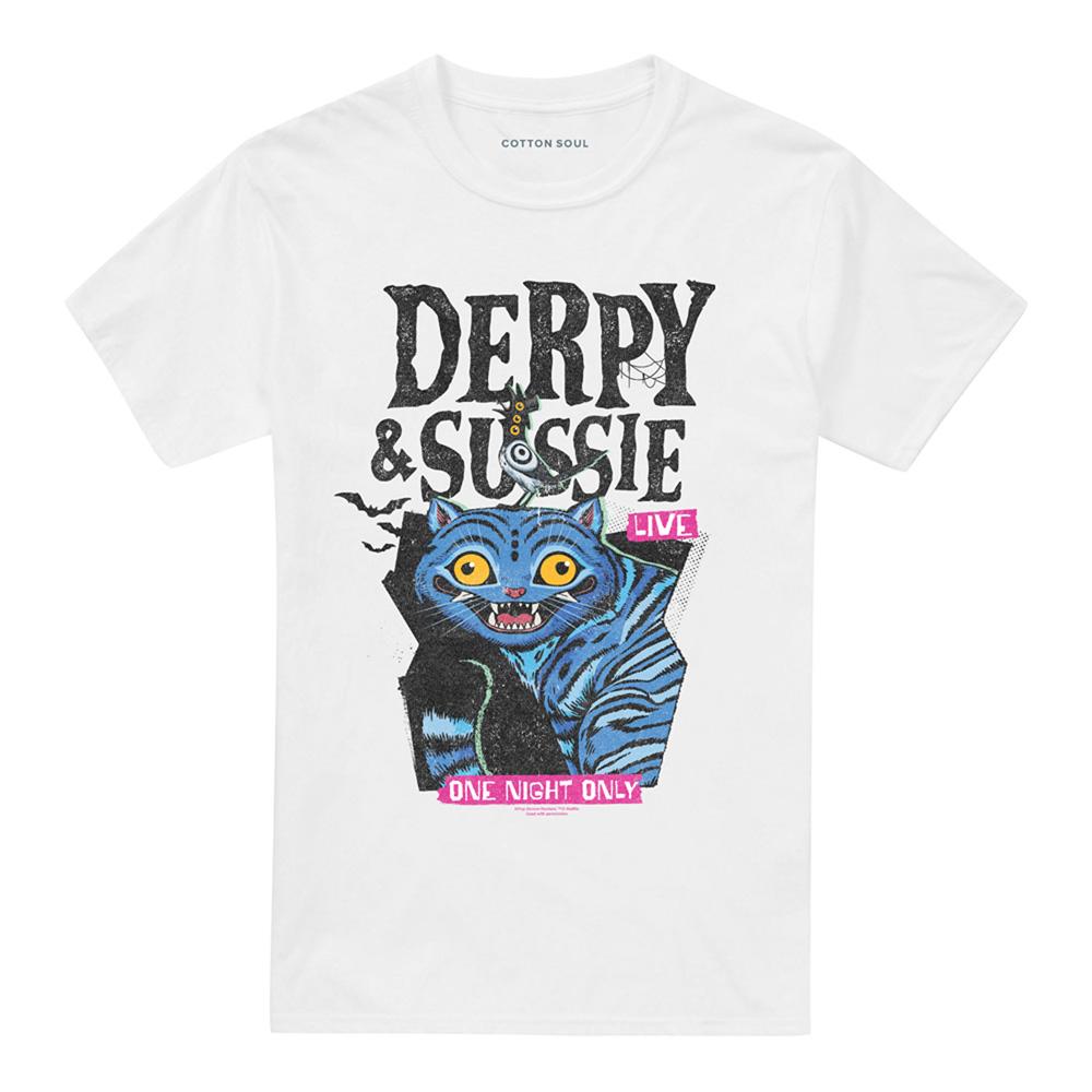 White - Front - K-Pop Demon Hunters Unisex Adult Live Derpy & Sussie T-Shirt