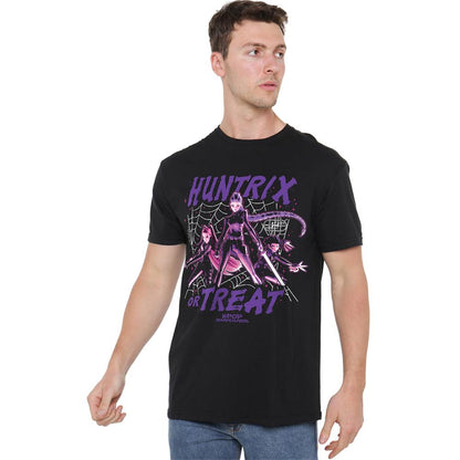 Black - Side - K-Pop Demon Hunters Unisex Adult Huntrix Or Treat T-Shirt
